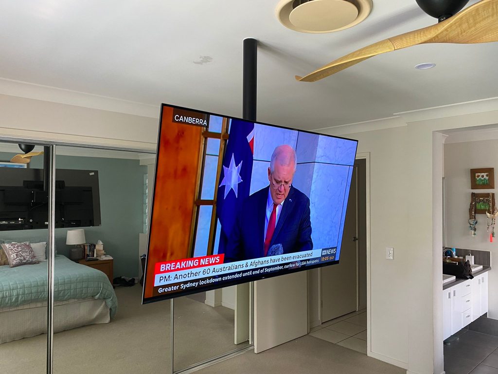 ceiling tv mounting